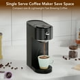 thumbnail image 6 of KNDKO Single Serve Coffee Maker for K Cup POD or Ground Coffee, Coffee Machine with 14oz Water Tank, Adjustable Funnel Handle, Self-Clean, 6 of 9