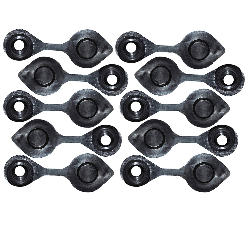 (10) Pack Black Fuel Gas Can Vent Caps Chilton Briggs Rotopax Gott
