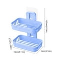 thumbnail image 3 of Soap Holder Soap Dish With Draining Wall Mounted Bar Soap Holder Soap For Shower Wire Kitchen Rack Wall Kitchen Dish Drainers over The Kitchen Storage Racks over Dish Tray Drying Rack over Dish, 3 of 4