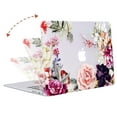 thumbnail image 2 of Mosiso MacBook Air 13 Inch Case (A1369 & A1466, Older Version 2010-2017 Release), Plastic Hard Case & Keyboard Cover & Screen Protector for MacBook Air 13", Clear Rose Leaves, 2 of 7