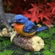 thumbnail image 4 of Estatua De Pájaro Figuras De Pájaros De Resina Adorno De Pájaro Para Decoración De Mesa De Fiesta De Boda De Oficina En Casa - Azul, 4 of 5