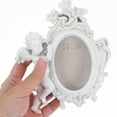 thumbnail image 5 of OULII White Resin Praying Angel Figurine Photo Frame Cute Decorative Tabletop Display for Home Office 4x6, 5 of 7