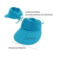 thumbnail image 4 of Taotanxi Women Visor Sun Hat Wide Brim Hat Adjustable Foldable Ponytail Beach Hat Summer UV Protection Outdoor Cap UPF 50+, 4 of 9
