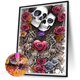 thumbnail image 2 of Pintura de diamante 5D DIY Taladro redondo completo Rosa Calavera Decoración del hogar Artesanía(5) Hugtrwg Para estrenar, 2 of 9