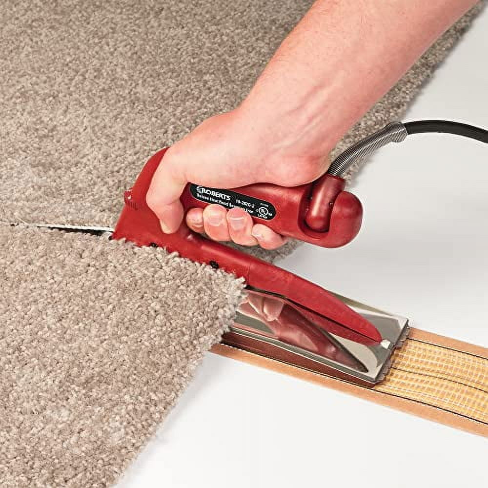 YLXINGG Deluxe Heat Bond Carpet Iron - Non-Stick Grooved Base, Temperature Control - Red — Residential Use, Standard Application