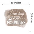 thumbnail image 4 of Boys Let Him Sleep Uplifting Quote Wall Decal Decoration For When He Wakes Cute Little Stars Sleeping Baby Lasts Years and Easily Removable - Size: 10 In(W) x 8 In(H), 4 of 5