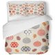 thumbnail image 1 of Juego de Ropa de Cama de 3 Piezas ABPHQTO Bolas Navideñas Beige Patrón Rojo Funda nórdica Tamaño Twin con 2 fundas de almohada, 1 of 1