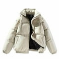 thumbnail image 2 of Abomasnow Womens Plus Size Quilted Jackets Winter Long Sleeve Full Zip Puffer Jacket Coats with Pockets M-4XL, 2 of 5
