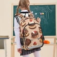 thumbnail image 7 of FORMRS Unisex School Backpack 17" Student Travel Bag with Laptop Compartment, Creamy Cake, 7 of 7