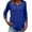 Dark Blue, variant on Razzly Women's Casual Button Down Short Sleeve Round Neck Basic T-Shirt - Soft Breathable Everyday Wear for Women(Army Green,3XL)