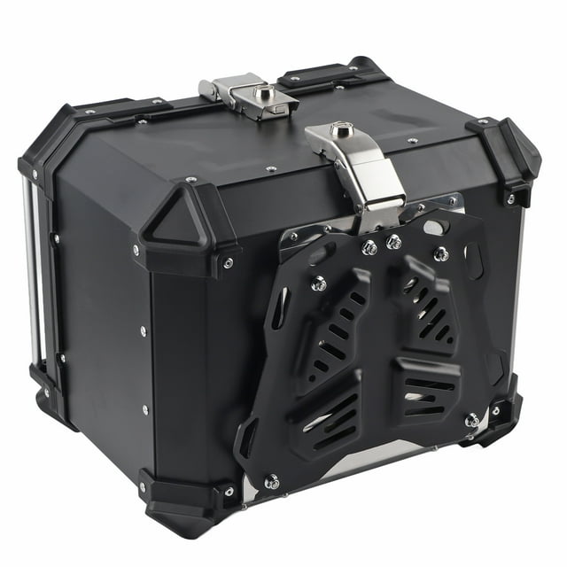 Caja De Almacenamiento Para Moto Universal Black 45L Motorcycle Adventure Aluminio Top Case Tail Box Equipaje ANGGREK Otros