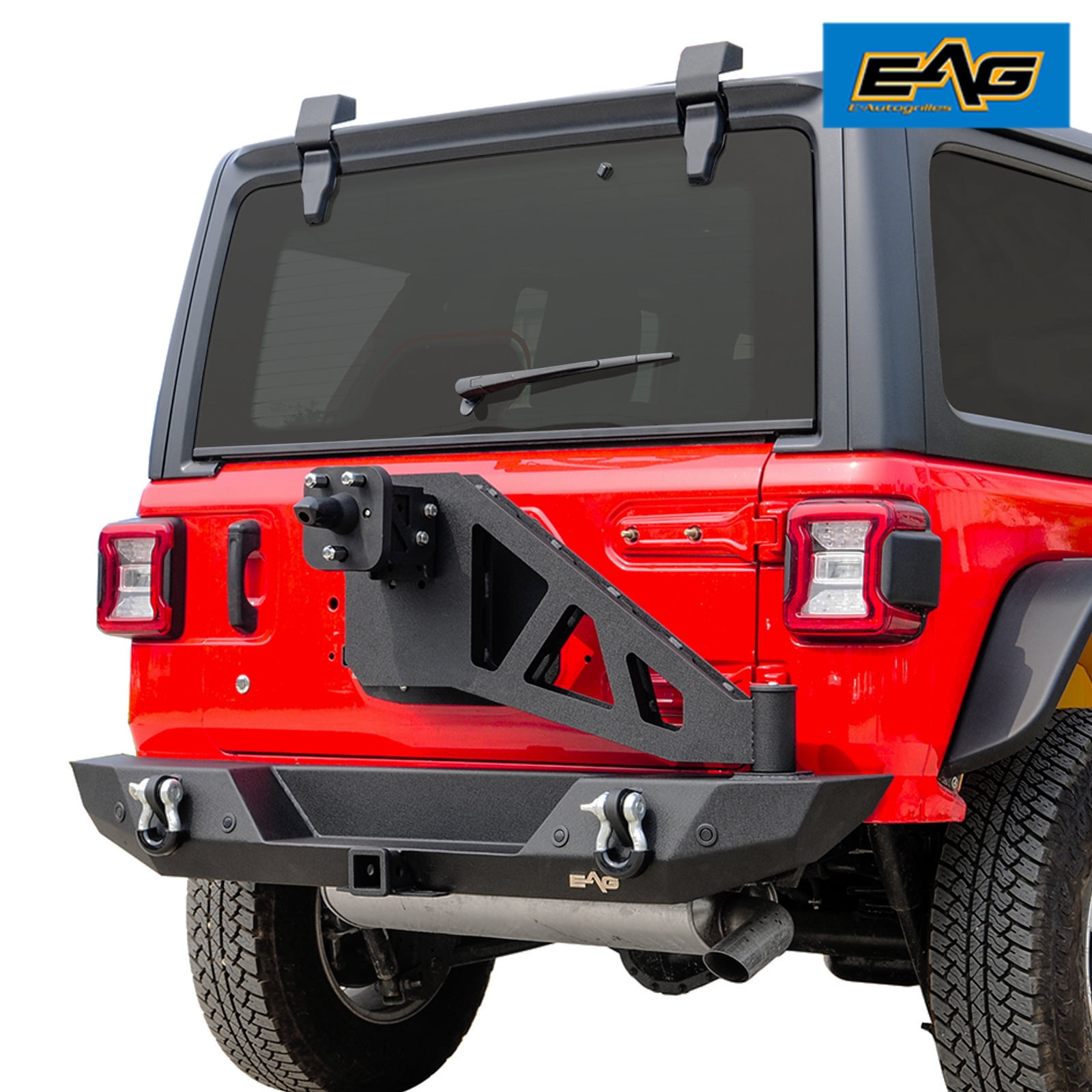 EAG Rear Bumper with Spare Tire Carrier Swing Away Fit for 1822