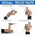 thumbnail image 5 of Yes4All Deluxe Tricep Pull Down Rope Attachment 27inch/69cm Black, 5 of 7