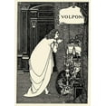 thumbnail image 2 of Beardsley, Aubrey 11x14 Black Ornate Wood Framed with Double Matting Museum Art Print Titled - Volpone 1898 - Frontispiece, 2 of 4