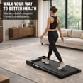 thumbnail image 6 of Alvantor 2.5HP Walking Pad Treadmill, Manual Incline Under Desk Treadmill with Shock Absorption for Small Apartments, Black, 6 of 7