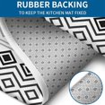 thumbnail image 4 of Boho Black and White Geometric Ethnic Pattern Bathroom Rugs Sets 3 Piece,Toilet Cover Set,Absorbent Non Slip Bathroom Mats Sets with U-Shaped Contour Rug Toilet Rug Set, 4 of 5