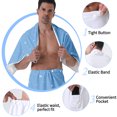 thumbnail image 5 of Colevkie Men's 2 Pcs Bath Wrap Set-Bath Skirt and Towel Soft Adjustable Beach Towel Quick Drying for Home Bathroom Sauna Travel Portable Absorbent Printed Simple Style Pattern, 5 of 7