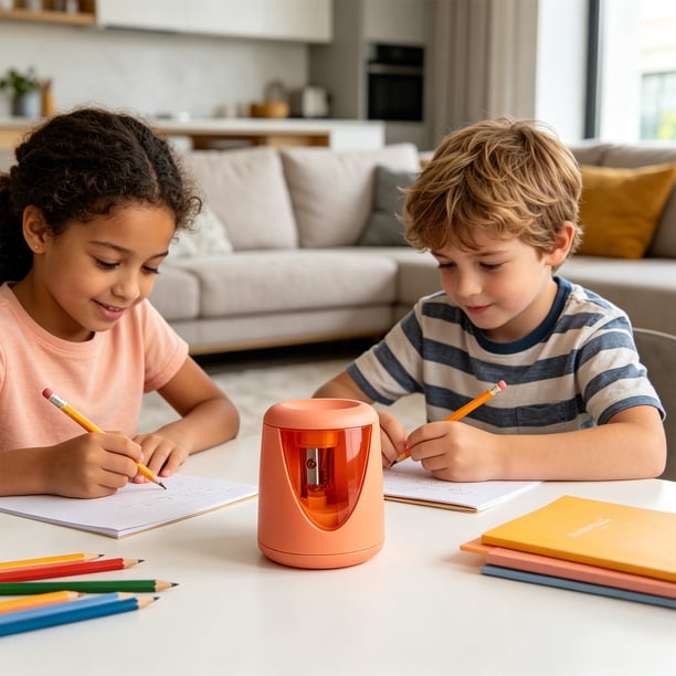 Pencil Sharpener Automatic Pencil Sharpener Electrics Rotating Pencil Sharpener Cartoons-themed Student Pencil Sharpener Children's Pencil Sharpener