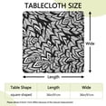 thumbnail image 2 of Outdoor Indoor Bohemian Tablecloth 36x36 Floral Square Cover with Elasticized Hem for Patio Kitchen Table Decor, 2 of 6