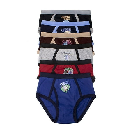 6 Pieces Spider Dinosaur Transformer Hero Football School Kid Boy Briefs Cotton Bikini Panty (3450boy) (XL X-Large) Blue