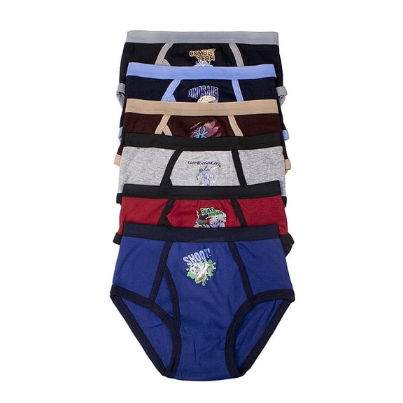 6 pieces Transformer Dinosaur Boy Kids Quality 100% Cotton Bikini Panty (3450) (XL X-LARGE)
