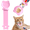 Pink, variant on Chef Kitty Lickable Cat Treat Spoon, Squeeze Feeder for Wet Food, Puree & Tube Treats, Mess-Free Cat Feeder, Blue