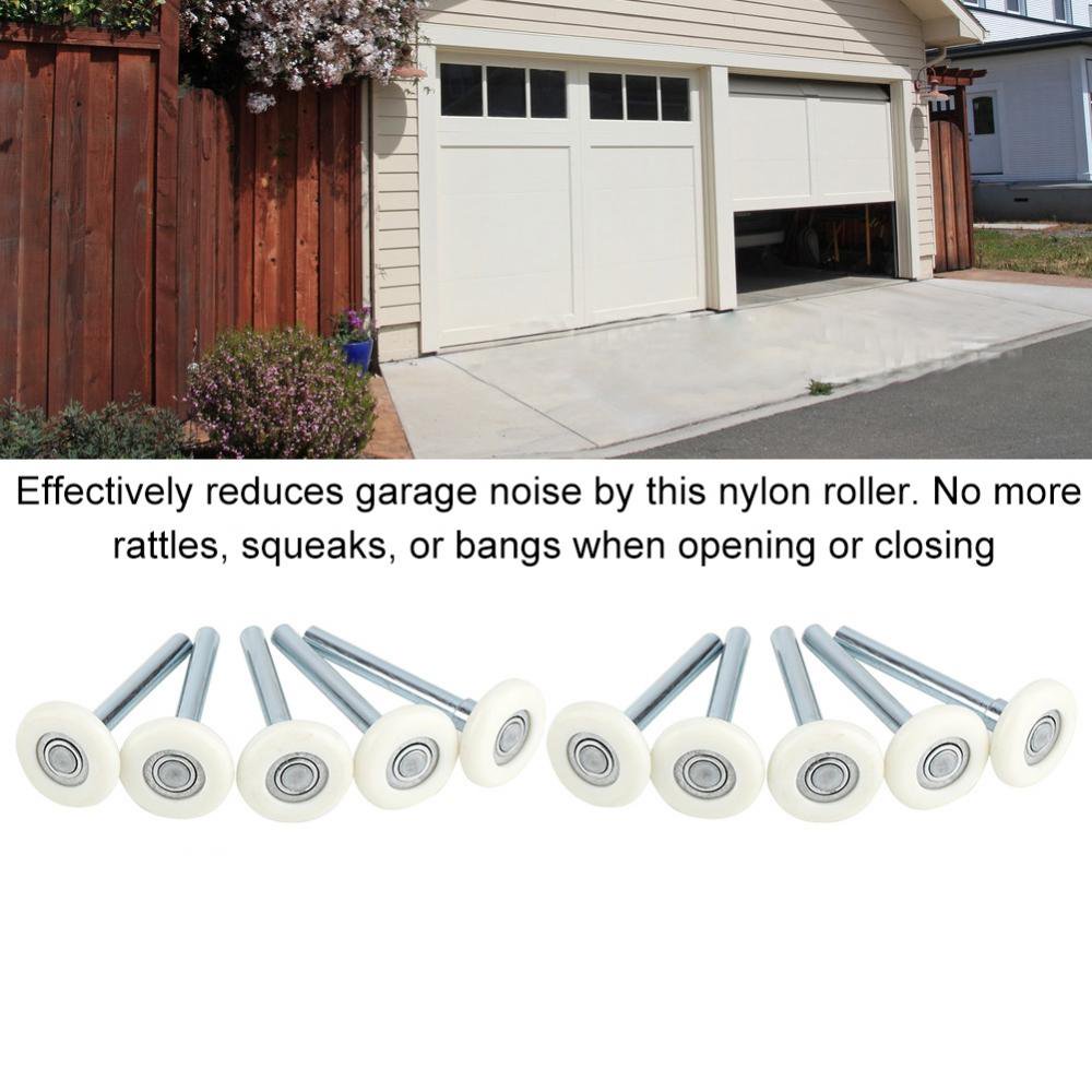 10PCS Garage Door Gate Nylon Roller Sectional Replacement Bearing Wheel