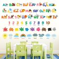 thumbnail image 3 of Decowall Ds12-8070N Alfabeto Animal Números Color Tiempo Niños Pegatinas de Pared Calcomanías Sala de Juegos Letras Decoración Dormitorio Abc Guardería Aula Niños Pequeños Aprendizaje Educativo Bebé A, 3 of 5