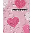 thumbnail image 5 of Outdoor Throw Pillow Covers, Happy Valentine''s Day Pink Red Heart Romantic Anniversary Wedding Decor Waterproof Pillowcases Cushion Covers Cases for Patio Couch Bench, Pack of 2 Square, 18"X18", 5 of 6