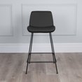 thumbnail image 3 of Capri Modern Leatherette Bar Stool, 25-inch/29-inch Seat Height, 3 of 3