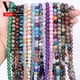 thumbnail image 4 of Cuentas de piedra natural de 4 a 10 mm, ágata india, ojo de tigre, jade, cuarzo rosa, jaspes, cuentas de warist redondas para hacer joyas, pulseras de bricolaje, 4 of 5