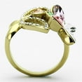 thumbnail image 3 of Womens Gold Butterflies Ring 316L Stainless Steel Anillo Color Oro Para Mujer Ninas Acero Inoxidable with Top Grade Crystal in Multi Color Mahalah, 3 of 4