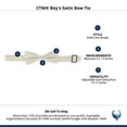 thumbnail image 4 of CTM Boy's Satin Bow Tie, 4 of 4
