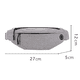 thumbnail image 2 of Riñonera resistente al agua para senderismo, bolsa de cintura para llevar teléfonos para correr, caminar, viajar, gris, 2 of 5
