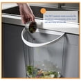 thumbnail image 3 of OULII Kitchen Rubbish Bin 1Pack Transparent PET Durable Indoor Trash Can for Housewives, 3 of 8