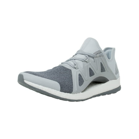 Adidas Women's Pureboost Xpose Grey / Metallic Silver Mid Ankle-High Fabric Running Shoe - (Best Adidas Shoes Of All Time)