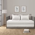 thumbnail image 1 of Farmhouse Stripe Cotton Daybed Cover Set, 6 Piece Set, 39" W x 75" L, Gray -, 1 of 6