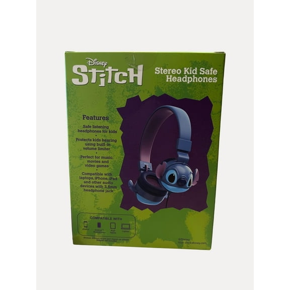 Disney Lilo  Stitch Stereo Kid Safe squishy Headphones