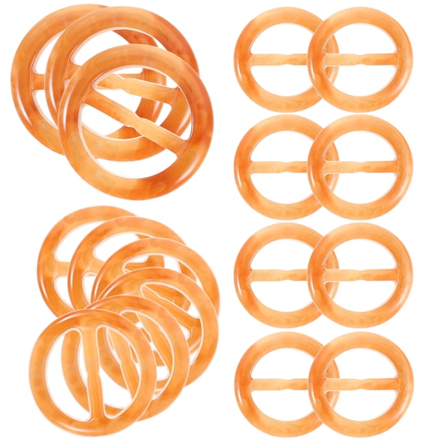 Miangastore Bague Foulard en Résine 30 Pcs 0.6x1.7x1.7In