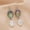 Aries, variant on QQTDFG 12 Constellation Earring Natural Abalone Shell Pearl Silver Tone Dangle Earrings-Libra
