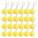 thumbnail image 1 of Paquete de 24 llaveros de pelota de tenis, mini llaveros de pelota antiestrés de tenis, llaveros de pelota deportiva, carnaval Rewa, 1 of 4