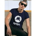 thumbnail image 2 of NASA Nasa Astronaut Over Moon T-Shirt Men -NASA Designs, Male 5X-Large, 2 of 4