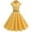 B202 Yellow womens summer dresses clearance under $5, variant on Cagogo Women Lapel Vintage Audrey Hepburn Style V-Neck Cocktail Swing Dress 50s 60s Button up 1950s Rockabilly Tea Party Prom Midi Evening Dress