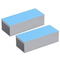 thumbnail image 1 of Cooling Fins,  Aluminum Heatsink Large Contact Area Compact Size Easy Installation  For Power Board For Electronic Chip With Thermal Conductive Adhesive, 1 of 8