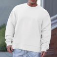 thumbnail image 1 of Men Casual Solid Color Oversized Sweatshirts Baggy Crew Neck Pullover Plus Size, 1 of 8
