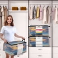 thumbnail image 6 of Foldable Clothes Storage Bags Clothes Organizer Bin with Clear Windows for Clothes Bedding Beautiful Sunrise Cloud, 6 of 6