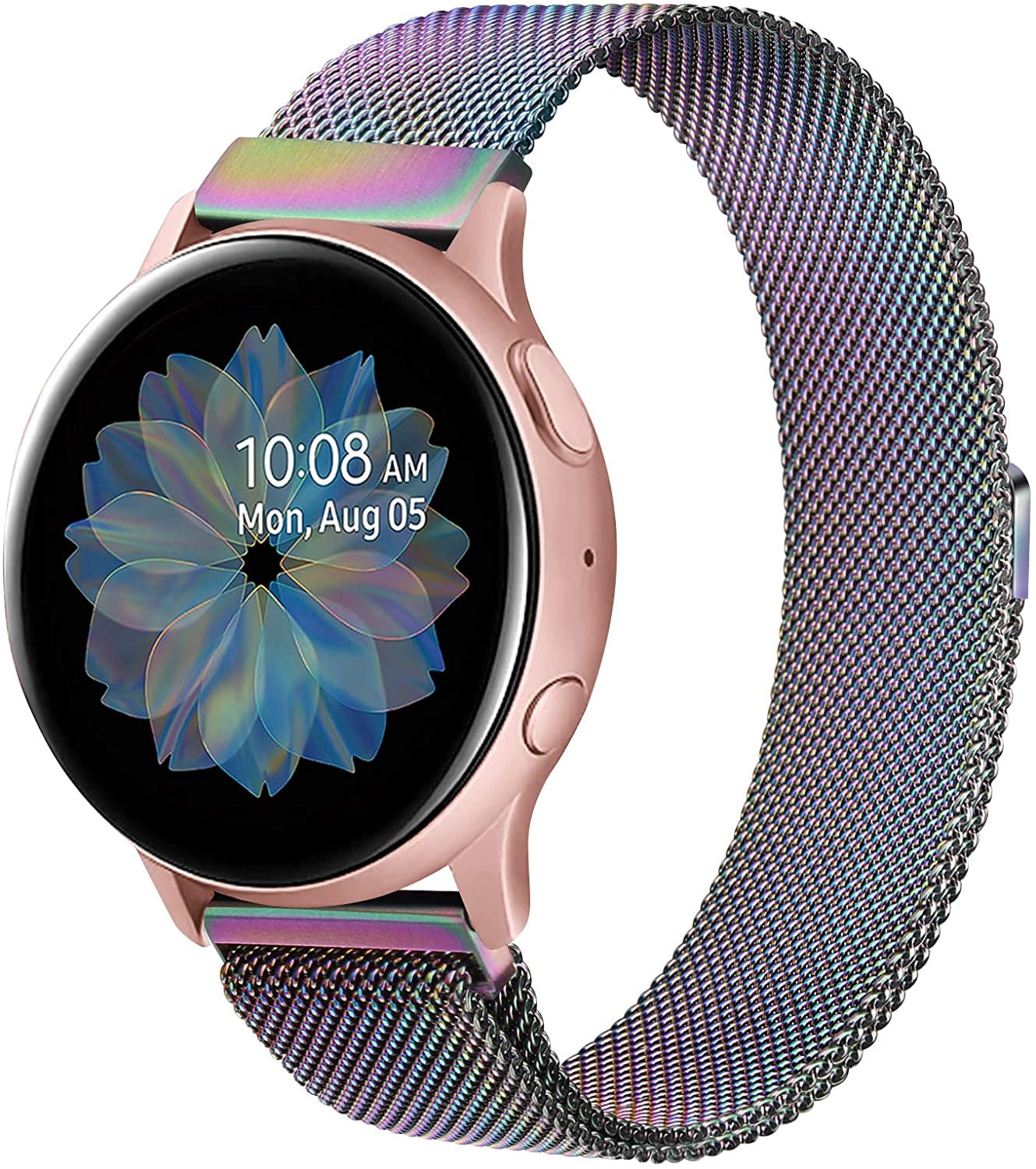 TEWIN Metal Bands Compatible with Samsung Galaxy Watch Active / Active 2  40mm 44mm, 20mm Stainless Steel Mesh | Walmart Canada