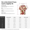 thumbnail image 5 of Gukieu red Fruit Print Men's Short-sleeved Shirts, Button-down Pocket Shirts, T-shirts, Beach Vacation Travel Summer Clothing-X-Large, 5 of 5