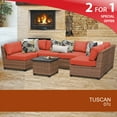 thumbnail image 2 of Tuscan 7 Piece Outdoor Wicker Patio Furniture Set 07c, 2 of 7