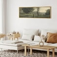 thumbnail image 4 of IDEA4WALL Extra Large Framed Canvas Print Wall Art Misty Pines Forest Foggy Landscape Artwork Nature Vintage Inspired Pastel Antique Fine Art Decorative Relax/Calm for Rooms Decor - 60"x20", 4 of 5